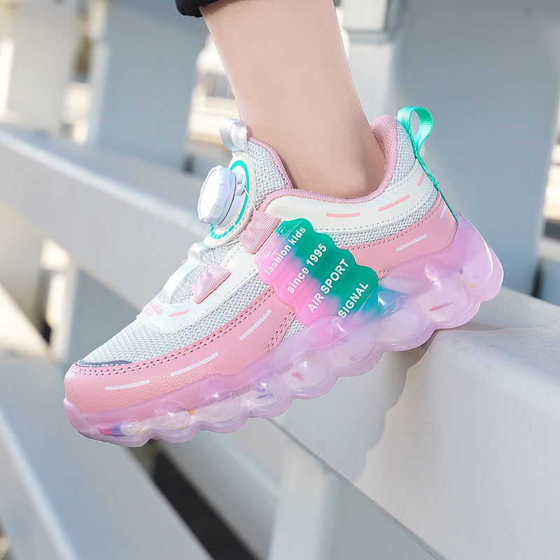 Kids Sports Shoes – Breathable, Anti-Slip Running Shoes with Buckle for Boys & Girls (Sizes 27–39)