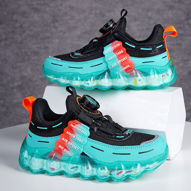 Kids Sports Shoes – Breathable, Anti-Slip Running Shoes with Buckle for Boys & Girls (Sizes 27–39)