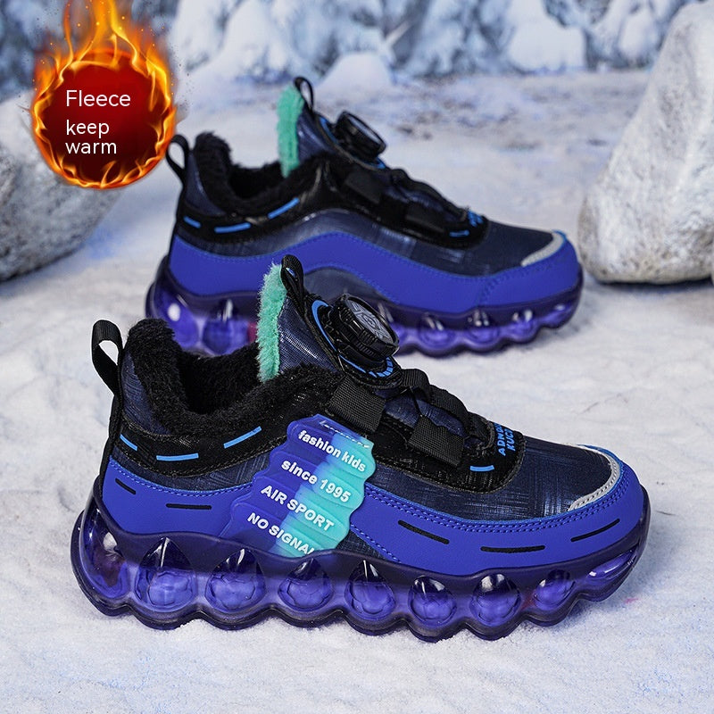 Kids Sports Shoes – Breathable, Anti-Slip Running Shoes with Buckle for Boys & Girls (Sizes 27–39)