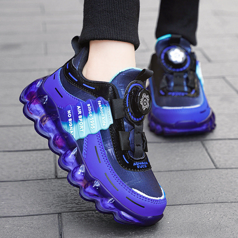 Kids Sports Shoes – Breathable, Anti-Slip Running Shoes with Buckle for Boys & Girls (Sizes 27–39)