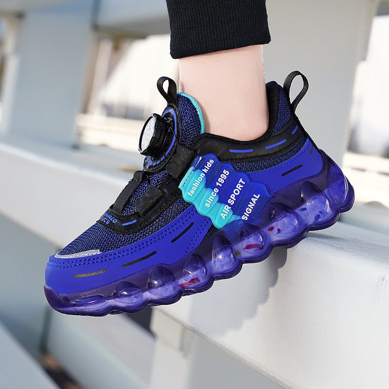 Kids Sports Shoes – Breathable, Anti-Slip Running Shoes with Buckle for Boys & Girls (Sizes 27–39)