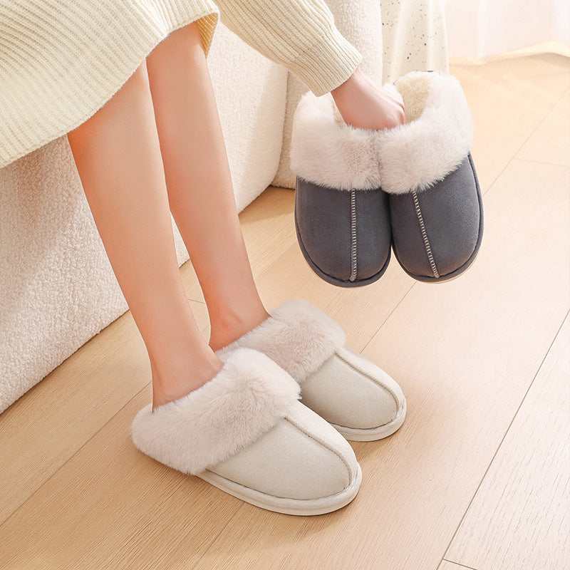 Winter Warm Plush Indoor Slippers for Women – Soft, Non-Slip Cozy Home Shoes